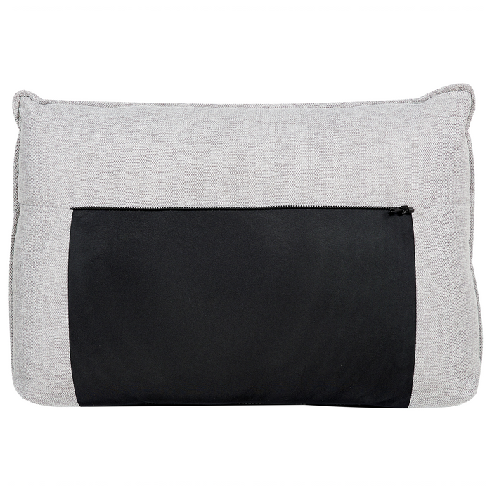 Beliani - ELGA - Hoekbank - Lichtgrijs - Rechtszijdig - Linnen