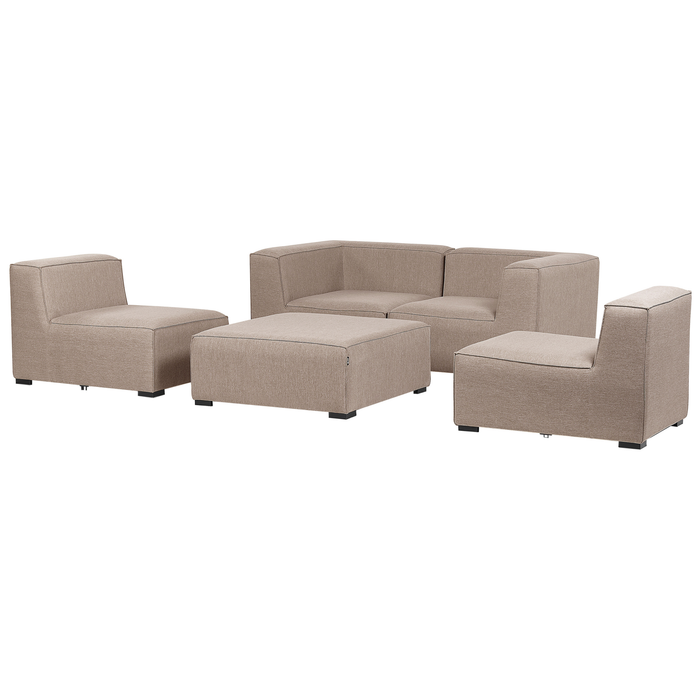 Beliani - AREZZO - Bankenset - Beige - Polyester