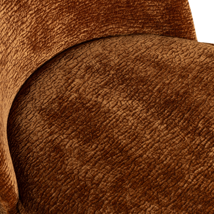 WOOOD Vogue Barkruk H 89 cm - Polyester - Mid Brown