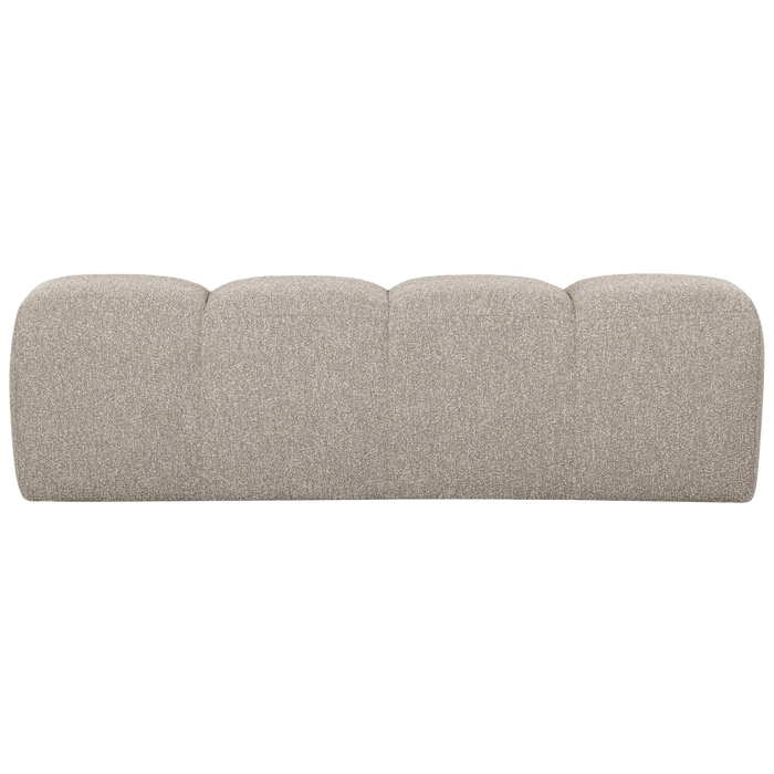 WOOOD Mojo Eetbankje 164 cm Mojo - Bouclé - Beige Melange - 49x164x45