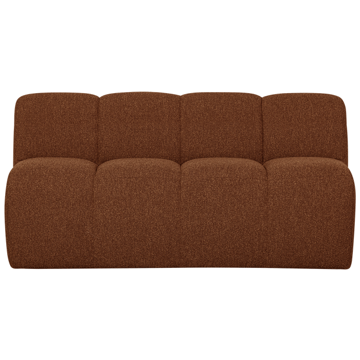 WOOOD Mojo Eetbankje Met Rugleuning 164 cm Mojo - Bouclé - Roest Bruin