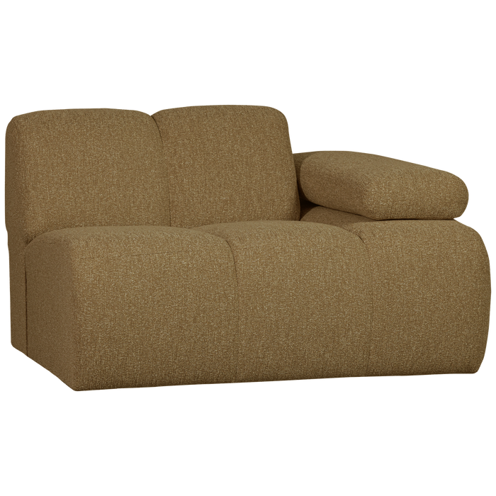 WOOOD Mojo 1-Zits Bank Met Arm Rechts - Bouclé - Beige - 74x120x97