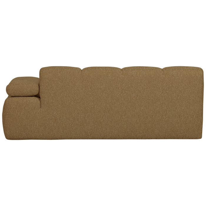 WOOOD Mojo 2-Zits Bank Met Arm Rechts - Bouclé - Geel|Bruin Melange