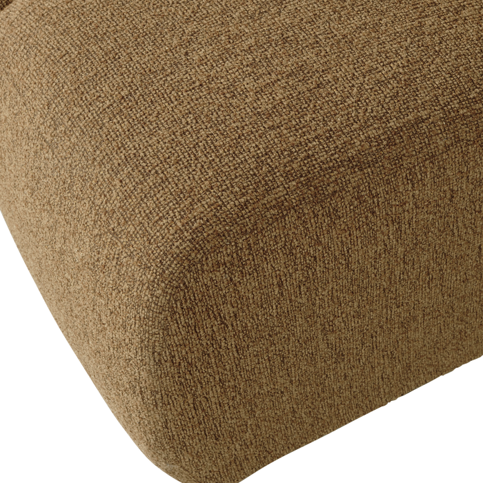 WOOOD Mojo 1-Zits Bank - Bouclé - Geel|Bruin - 74x80x97