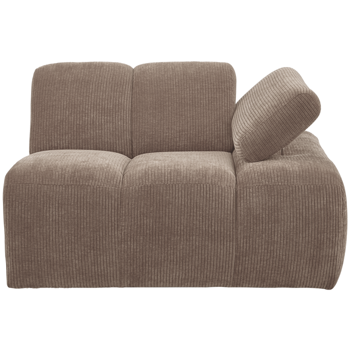 WOOOD Mojo 1-Zits Bank Met Arm Rechts - Ribstof - Zand - 74x120x97