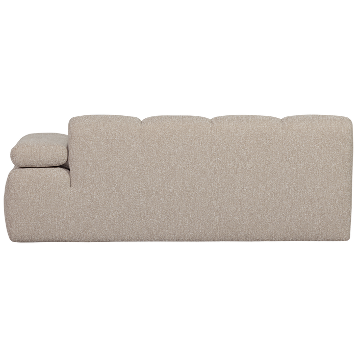 WOOOD Mojo 2-Zits Bank Met Arm Rechts - Bouclé - Beige - 74x200x97