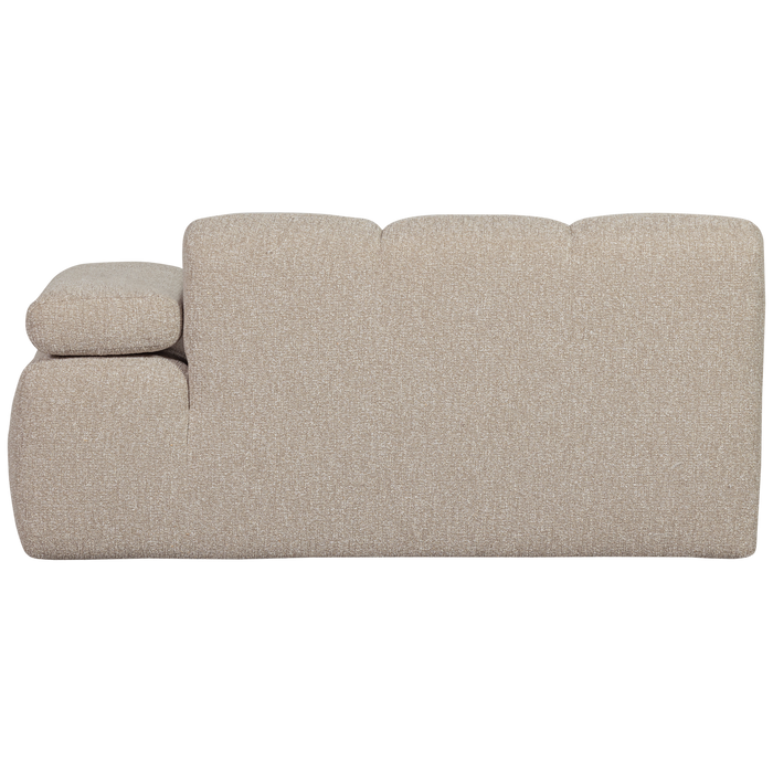 WOOOD Mojo 1,5-Zits Bank Met Arm Rechts - Bouclé - Beige - 74x160x97