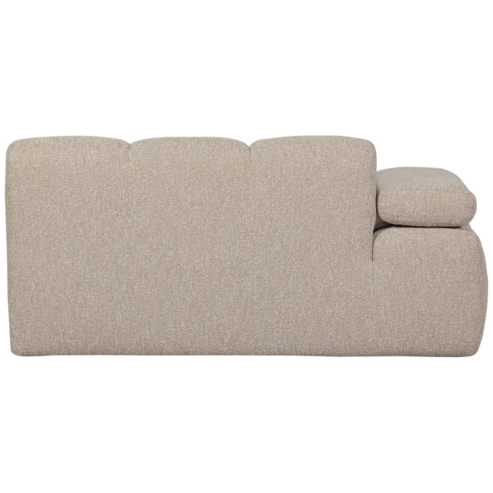 WOOOD Mojo 1,5-Zits Bank Met Arm Links - Bouclé - Beige - 74x160x97
