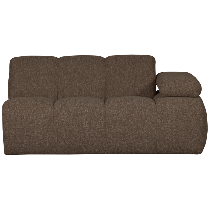 WOOOD Mojo 1,5-Zits Bank Met Arm Rechts - Bouclé - Bruin - 74x160x97