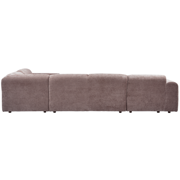 WOOOD hoekbank rechts Cloud - Chenille - Taupe - 80x345x198 cm
