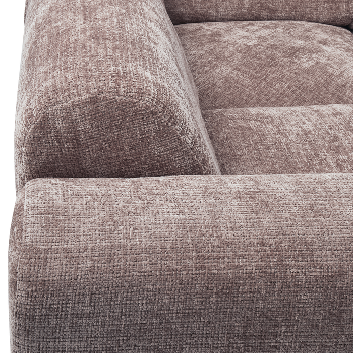 WOOOD hoekbank links Cloud - Chenille - Taupe - 80x345x198 cm