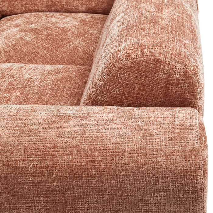 WOOOD hoekbank rechts Cloud - Chenille - Terra - 80x345x198 cm