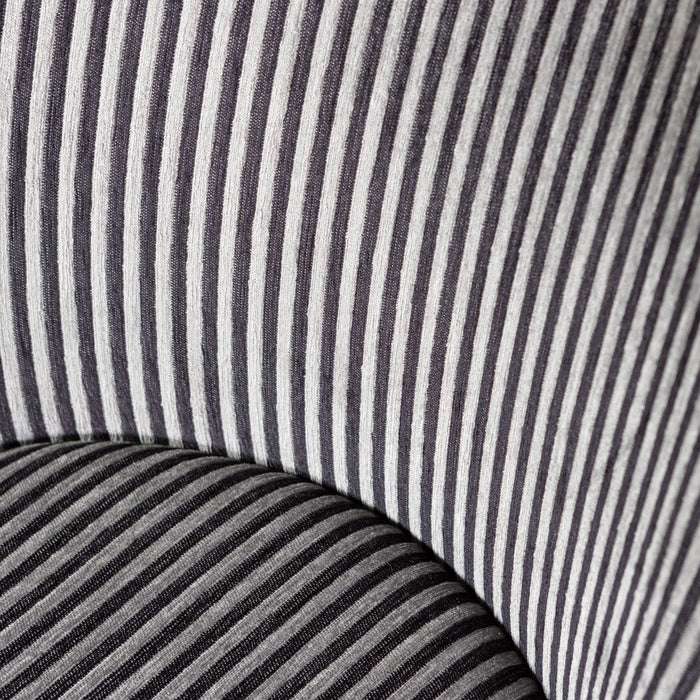 WOOOD Vogue Eetkamerstoelen - Polyester - Zwart|Grijs - Set van 2