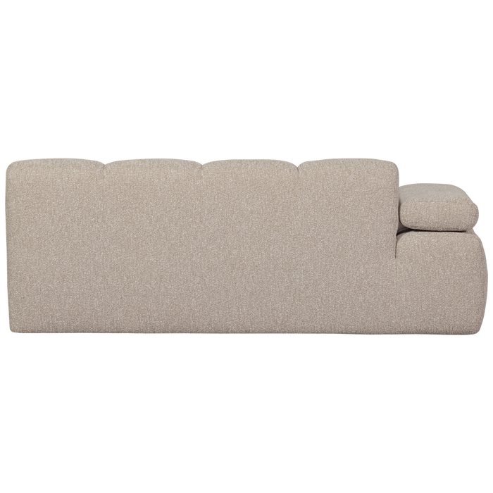 WOOOD Mojo 2-Zits Bank Met Arm Links - Bouclé - Beige - 74x200x97