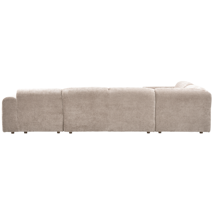 WOOOD hoekbank links Cloud - Chenille - Naturel - 80x345x198 cm