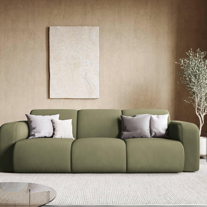 Windsor & Co Lola 3-zitsbank - Chenille - Lichtgroen