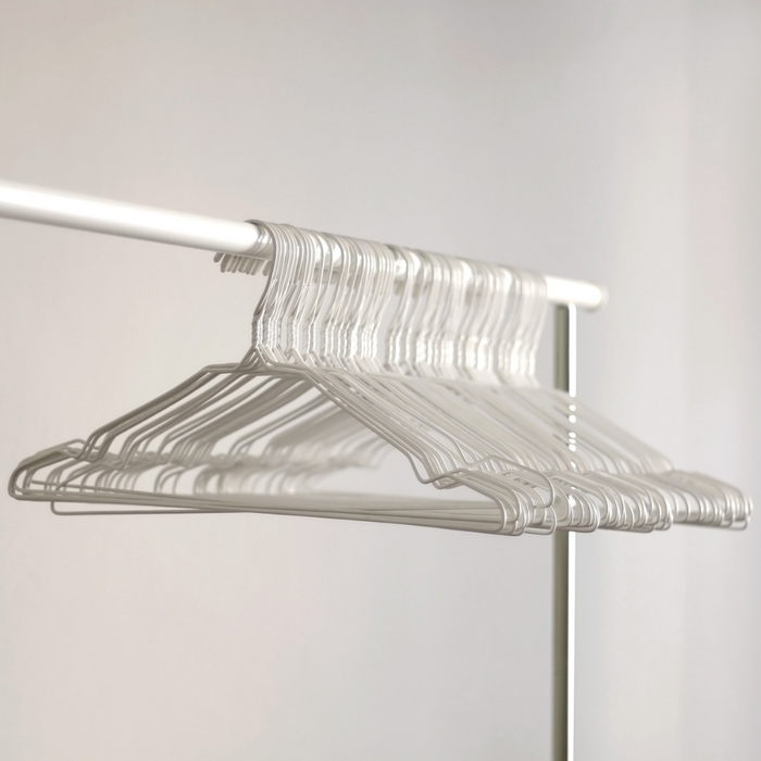 Nordix Kledinghangers set 50 stuks Metaal Draadhanger Kleerhangers