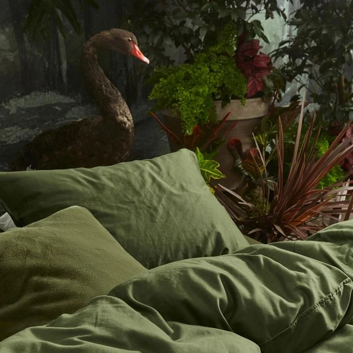 Essenza Minte Dekbedovertrek 200 x 220 cm - Moss