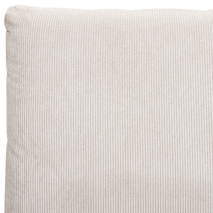 Beliani-MELLE -Tweepersoonsbed-Lichtbeige-160 x 200 cm-Corduroy