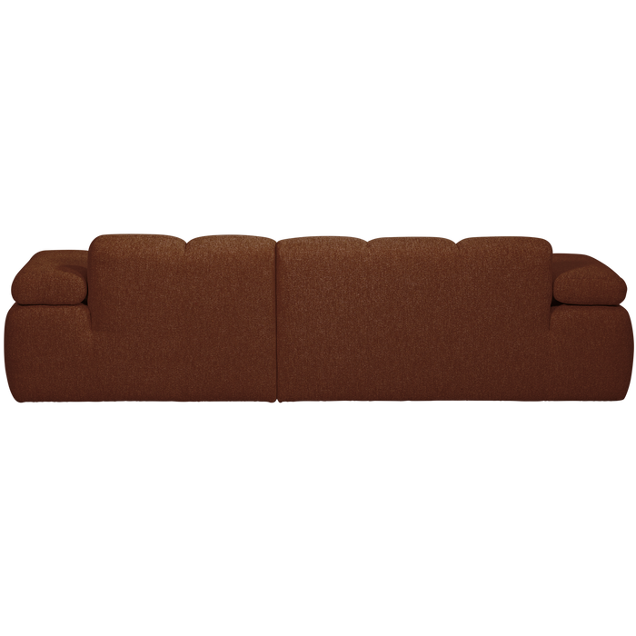 WOOOD Mojo Chaise Longue Bank Rechts - Bouclé - Roest Bruin Melange