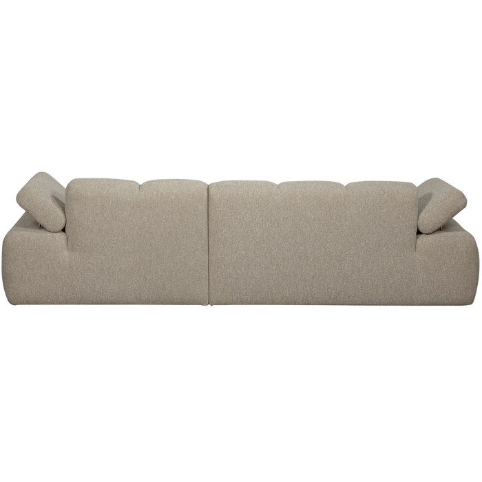 WOOOD Mojo Chaise Longue Bank Rechts - Bouclé - Beige Melange