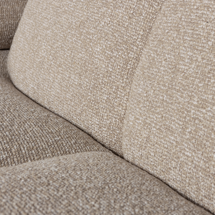 WOOOD Mojo Chaise Longue Bank Rechts - Bouclé - Beige Melange