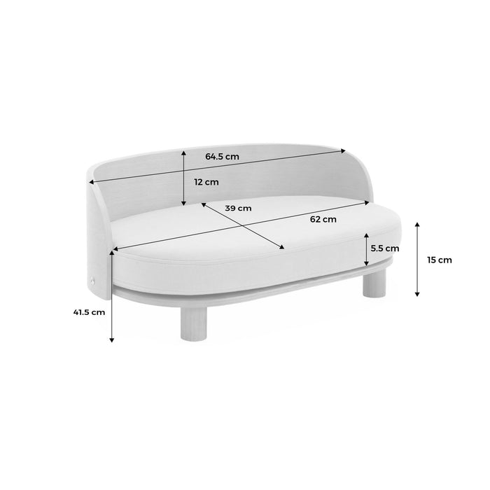 sweeek - Mand voor hond en kat, hout, B40 x D64 x H26cm