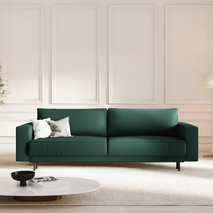 Micadoni Home Caro 3-zitsbank met Slaapfunctie - Flessengroen