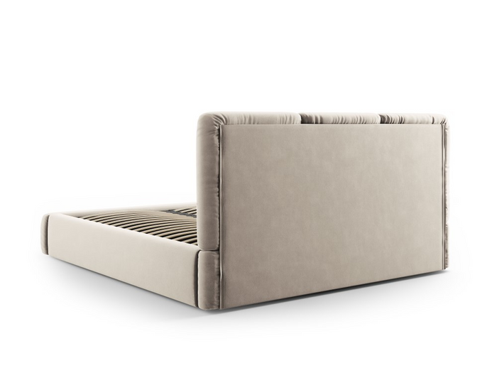 Windsor & Co Horizon Bedframe met Opbergvak - 160 x 200 cm - Fluweel - Crème