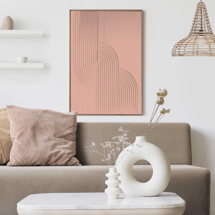 Reinders - Knot Craft Art Schilderij - 70 x 50 cm - Terra Pink