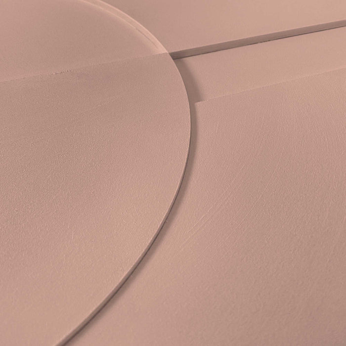 Reinders - Puzzeled Relief Art Schilderij - 70 x 50 cm - Terra Pink