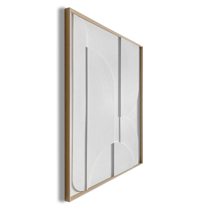 Reinders - Puzzeled Relief Art Schilderij - 70 x 50 cm - Wit