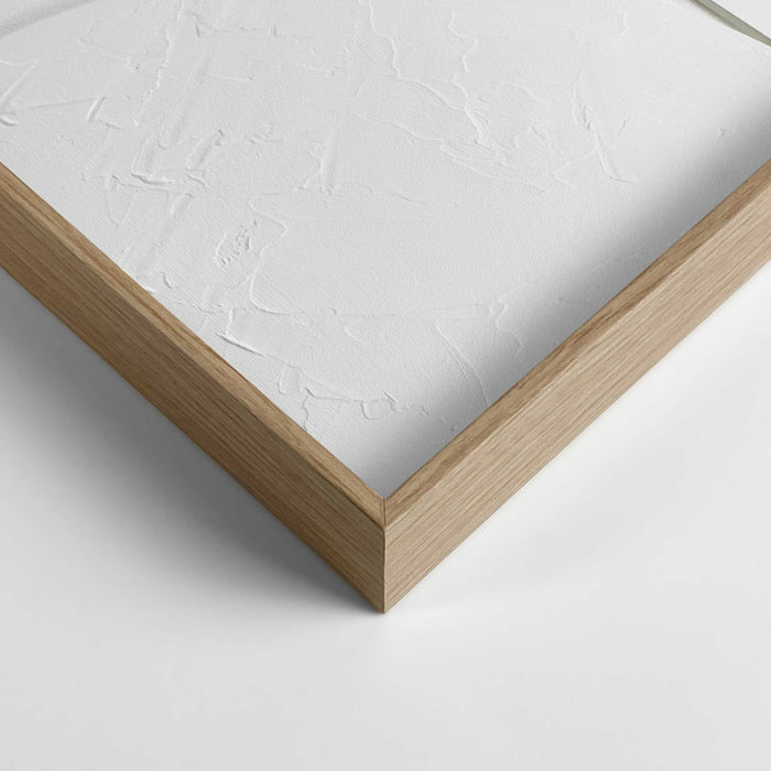 Reinders - Saturn - Relief Art Schilderij 100 x 70 cm - Wit