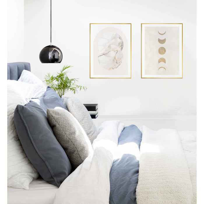 Reinders - Marble Gold - Schilderijen set 2x 40x30cm Goud