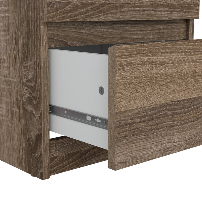 by fonQ basic Slide Nachtkastje - 2 lades - Donkerbruin