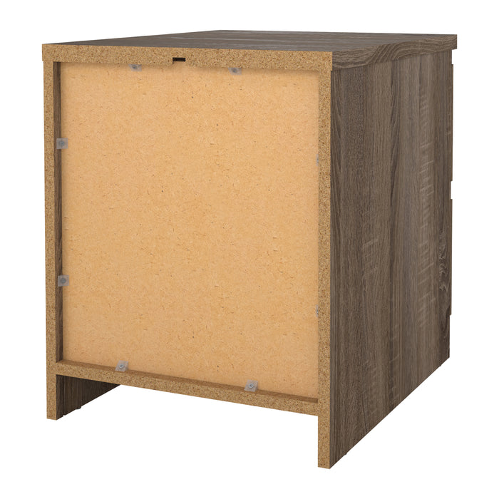 by fonQ basic Slide Nachtkastje - 2 lades - Donkerbruin