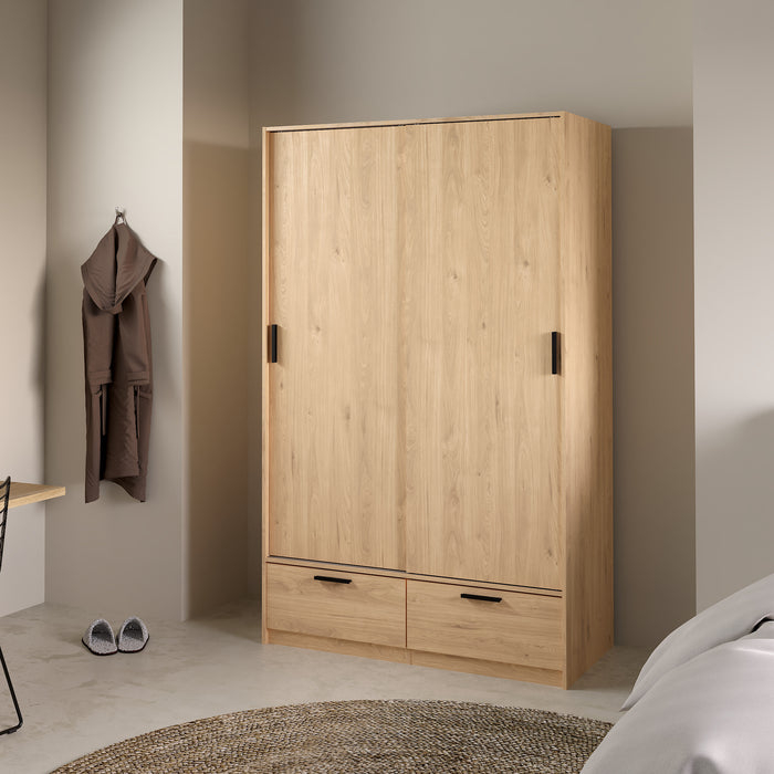 by fonQ basic Slim Kledingkast - B 121,2 - Eiken