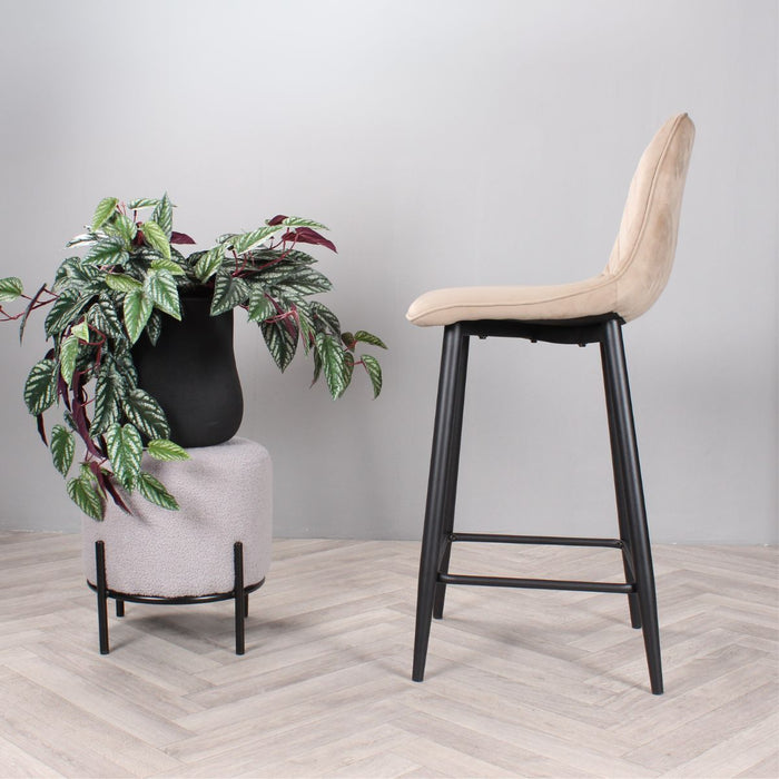 DS4U Gaby barkruk velvet 65 cm 2.0 - champagne