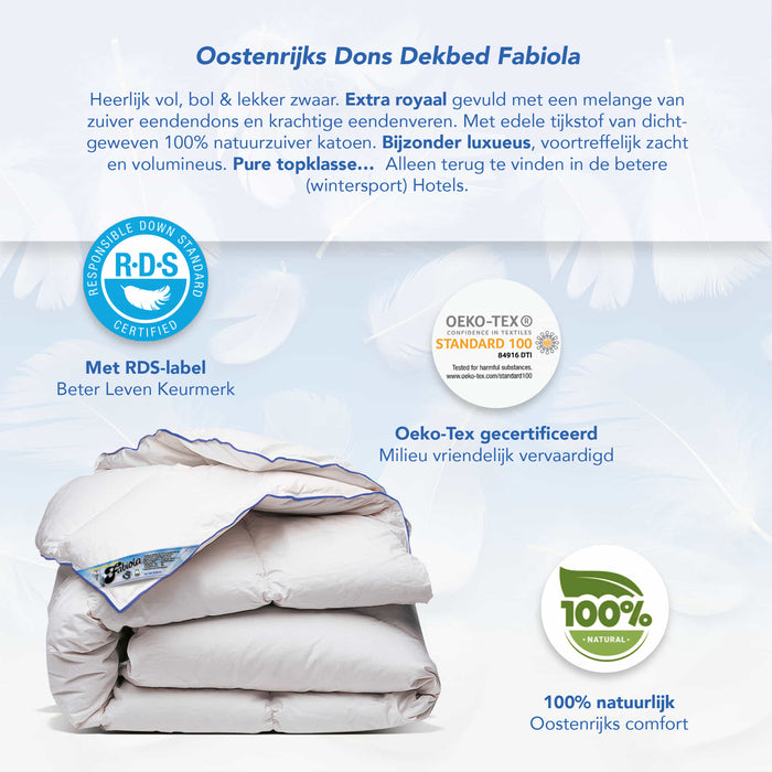Fabiola - Zwaar Dons - Winter Dekbed - 240x200cm