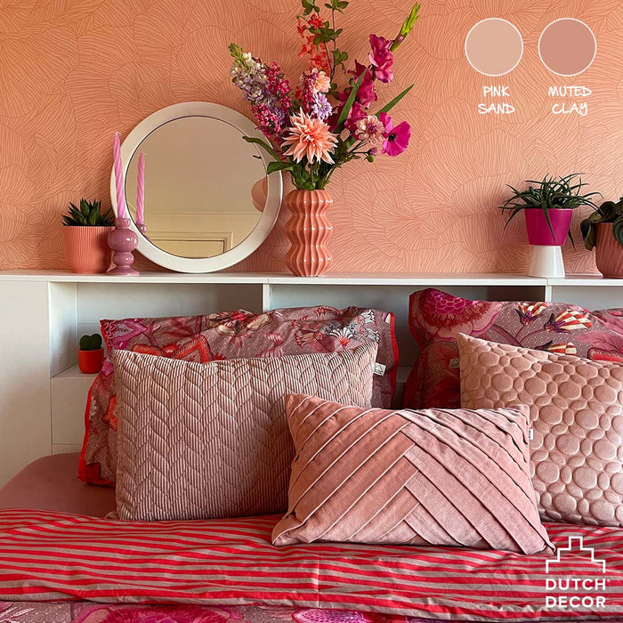 Dutch Decor kussenhoes KAISA - 45x45 cm Pink Sand