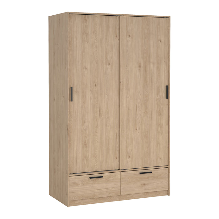 by fonQ basic Slim Kledingkast - B 121,2 - Eiken