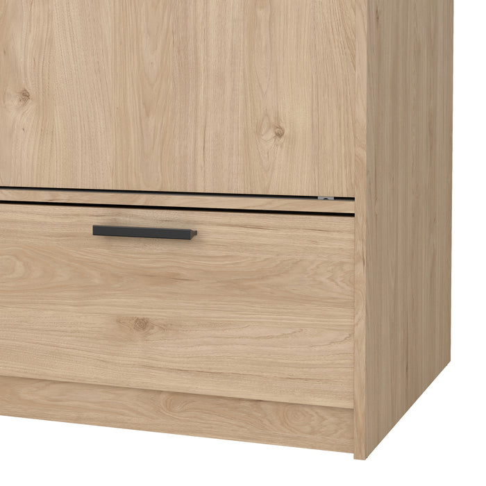 by fonQ basic Slim Kledingkast - B 121,2 - Eiken