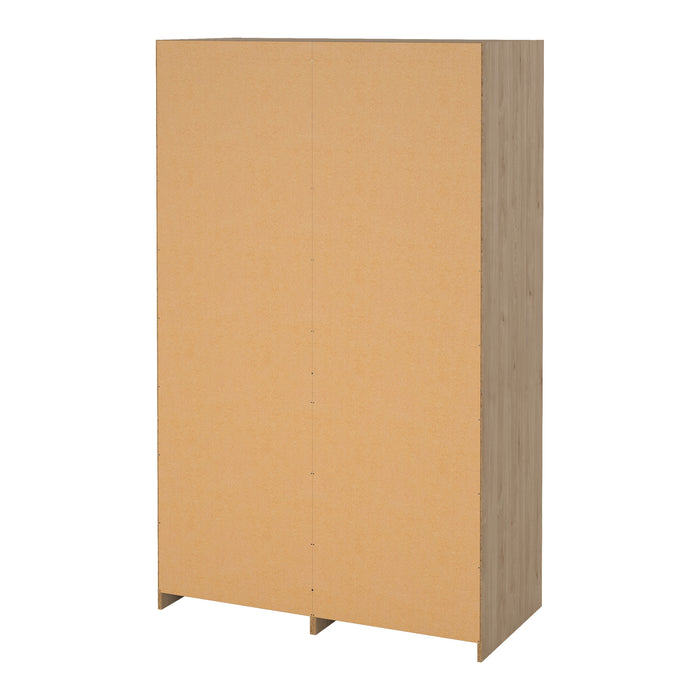 by fonQ basic Slim Kledingkast - B 121,2 - Eiken met zwarte lining