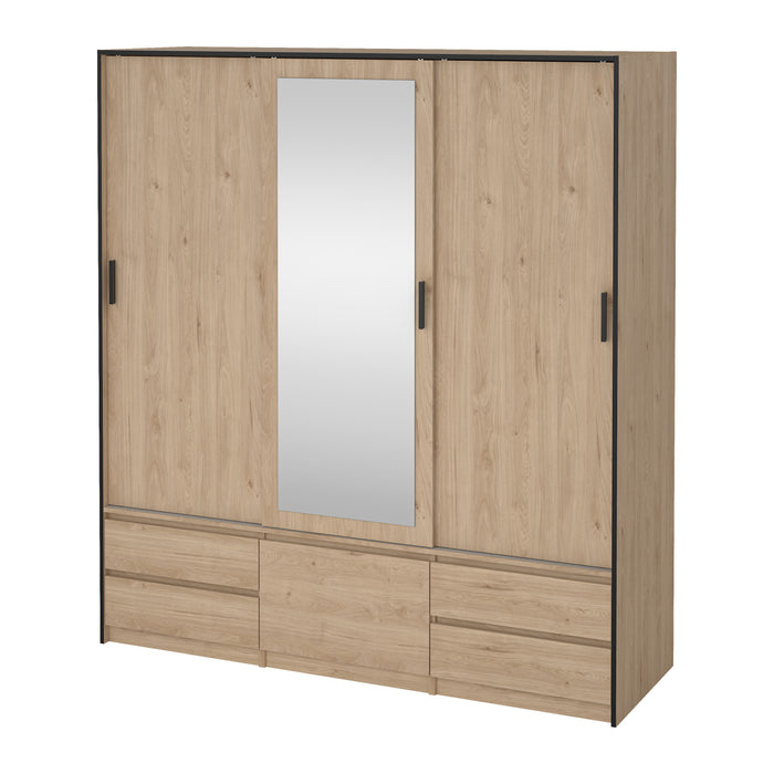 by fonQ basic Slim Kledingkast - B 181,4 - Eiken