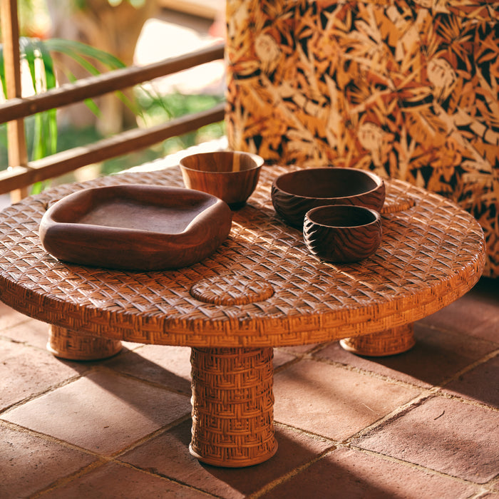 HKliving Wooden Fruitschaal