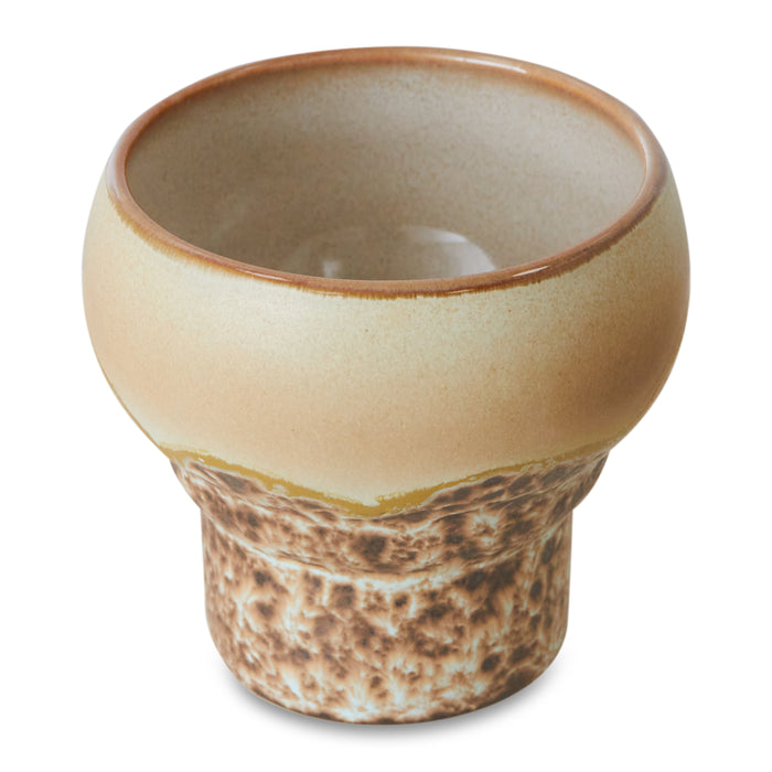 HKliving 70's Ceramics Lungo Mok 0,24 L - Set van 2 - Coral