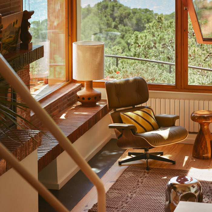 HKliving Bouclé Lampenkap Ø 38 cm - Low - Naturel