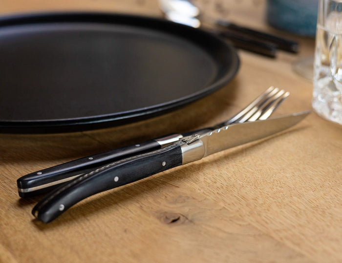 Jay Hill Bestekset Couvert Laguiole - Zwart 4-delig