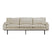 HKliving Retro Sofa 3-zitsbank - Pure Ivory