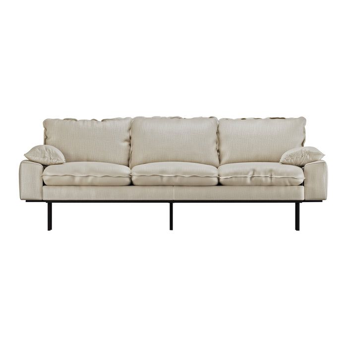 HKliving Retro Sofa 3-zitsbank - Pure Ivory